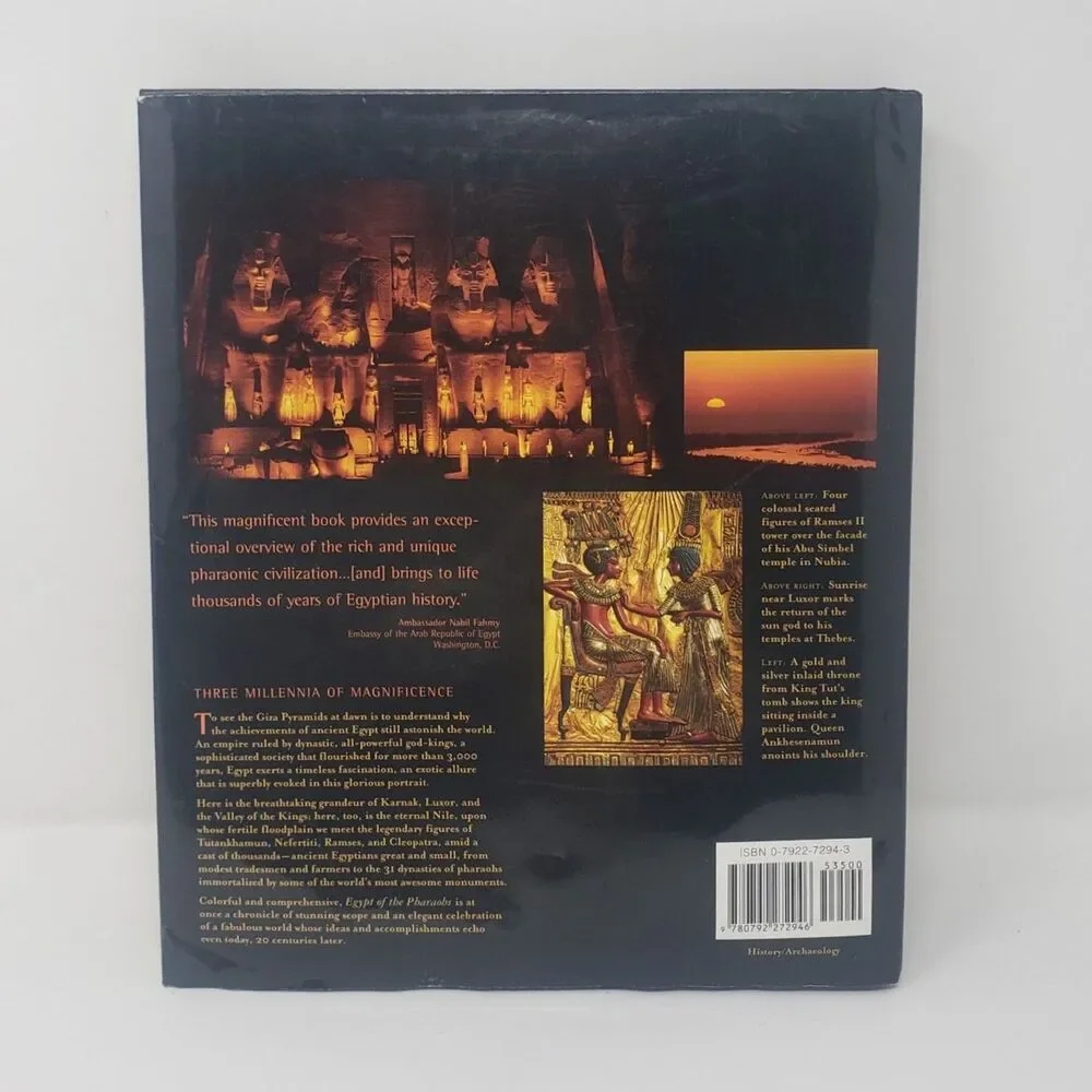 Egypt of the Pharaohs Hardcover by Brian Fagan Photos By Kenneth Garrett